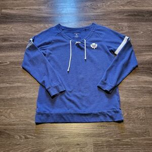 Antigua NHL Hockey Toronto Maple Leafs Jersey Style Shirt Womens Size Large